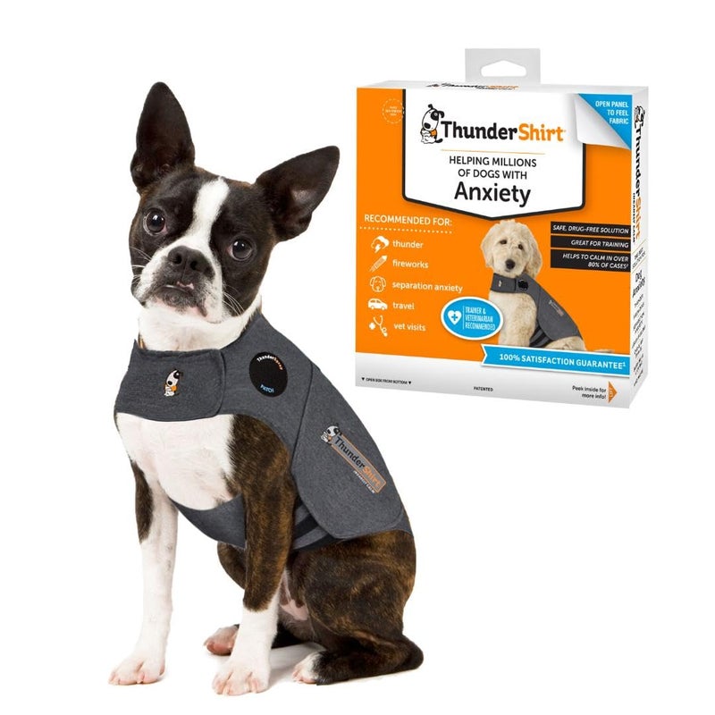 ThunderShirt for Dogs, X Small, Heather Gray Classic - Dog Anxiety Relief Calming Vest - Image 1